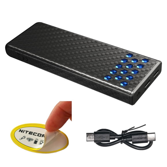 Power Bank Nitecore Carbo 10000 mAh 30 W resistente al agua