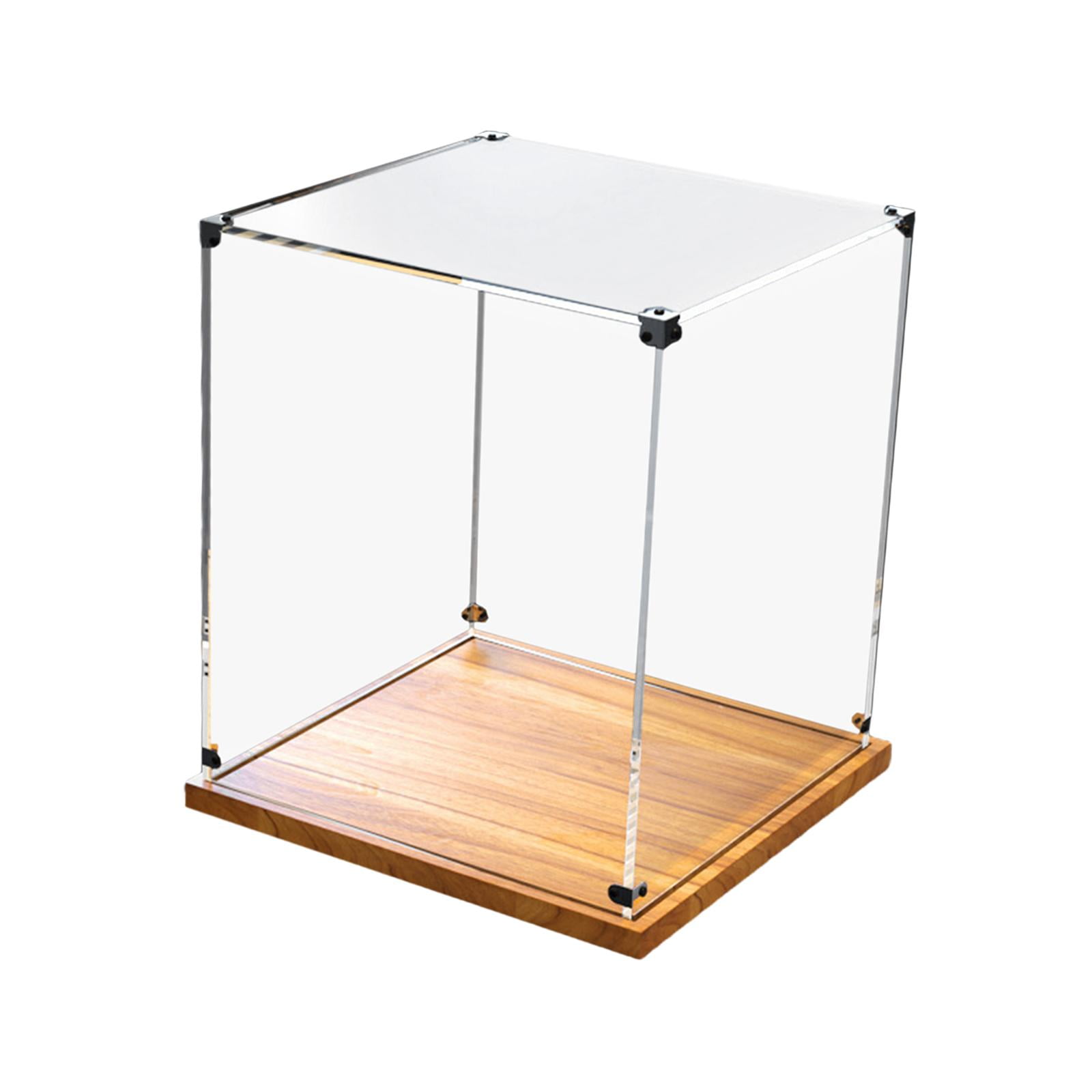 Bothyi - Caja De Exhibición Con Base De Madera A Prueba De Polvo Para Muñecas Coleccionables Oficina 20cmx20cmx20cm