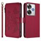 thumbnail image 2 of Funda Cartera Mariposa para [Xiaomi Poco F6] con Soporte y Cremallera Rojo, 2 of 6