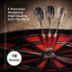 thumbnail image 2 of Darts Viper Sure Grip Soft Tip, 16 g, chapado en plata y níquel rojo, 2 of 9