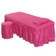 thumbnail image 3 of SPA Mesa De Masaje Juego De Ropa De Cama Falda De Cama Funda De Almohada Funda De Taburete Rose Red-L, 3 of 5