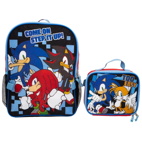 Set de mochilas AI ACCESSORY INNOVATIONS Sonic The Hedgehog 16