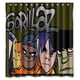 thumbnail image 1 of Cortina de ducha Gorillaz, juego de cortina de baño con ganchos, tamaño 60 x 72 pulgadas, 1 of 3