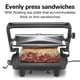 thumbnail image 4 of Sandwichera y parrilla eléctrica para interiores Panini Press Hamilton Beach 25460AG, 4 of 8