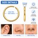 thumbnail image 2 of Pendientes NZDLM de 8 mm color oro, juego de 4, acero inoxidable, 2 of 6