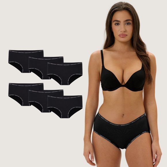 Pack de 6 Calzones Bikini Algodón Mujer