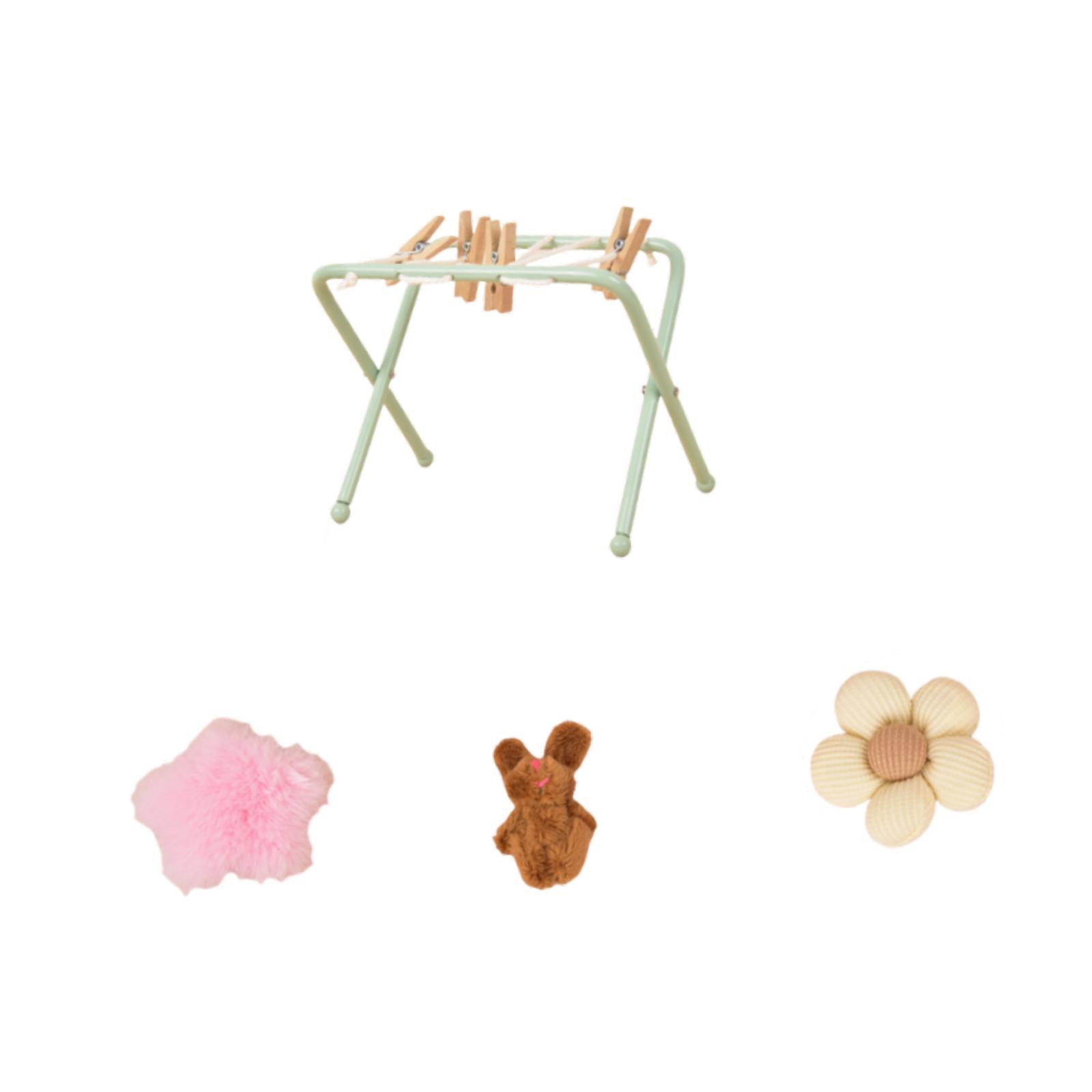 Bothyi - Dollhouse Ropa De Secado Accesorios Para Muebles De Regalo Para Micro Paisajismo