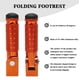 thumbnail image 5 of Reposapiés para motocicleta VUOZIP M8 plegables de aluminio naranja, 5 of 7