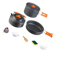 Magideal - Kit De Utensilios De Cocina Para Acampar, Ligeros Y Antiadherentes, Para Fogatas Estilo A
