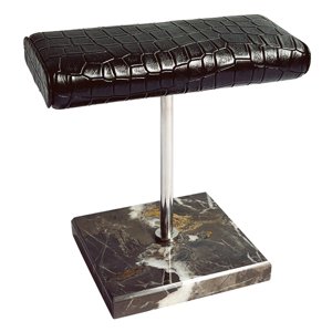 Magideal - Soporte De Reloj De Material Cuero Pu, Soporte De Exhibición, Base De Mármol, Organizador Negro Duradero Para Scrunchie, Organización Para Hogar, , , Patrón De Patrón De Cocodrilo