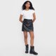 thumbnail image 4 of Falda Mujer Lisa Ecocuero Negro Corona, 4 of 5