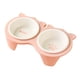 thumbnail image 2 of Tazones De Comida Para Gatos Inclinados Elevados Para Gatos De Interior Contenedor De Comida Platos De Alimentación Rosa, 2 of 5