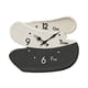thumbnail image 5 of Reloj De Pared De Madera Creativo Y Moderno, Adorno Para La Escuela, El Ba?o Y El Hogar, Color Blanco Y Negro., 5 of 5