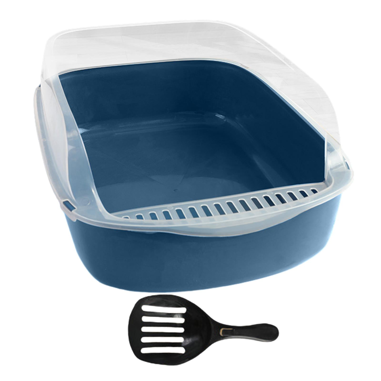 Caja De Arena Para Gatos Suministros Duraderos Para Mascotas Pequeñas Gatos De Interior Conejo Azul