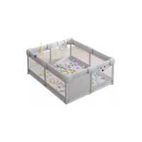 Genérico - Corral Centro De Juegos Para Bebé Con Accesorios, 150X180X65 Cm, Gris