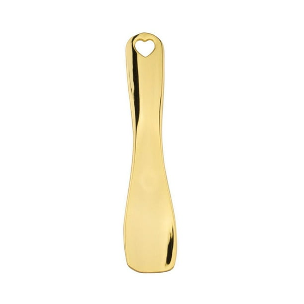 Durable Gold Beauty Scoop Massage Spoon Metal Makeup Tools Curved Scoop Mini Cosmetic Spoon Facial Cream Spoon Makeup Spatula