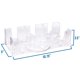 thumbnail image 4 of Bandeja giratoria Brybelly Elite de acrílico transparente, 9 unidades, 4 of 6