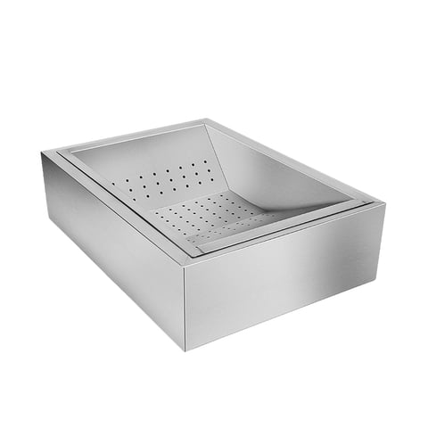 Magideal - Estación De Descarga De Papas Fritas Contenedor De Papas Fritas Estación De Trabajo De Papas Fritas Para Restaurantes De Comida Rápida Bufé Tiendas De 52X38X14Cm