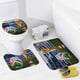 thumbnail image 3 of FIFA Juego de 3 alfombras de baño de coral fleece: tapete de baño + alfombra de inodoro en forma de U + funda de tapa de inodoro en forma de O, 3 of 6
