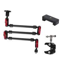 Magideal - Soportes De Brazo Flexible Abrazadera Brazo Articulado Con Montaje De Rosca De Pulgada /8 De Pulgada Brazos Mágicos De Para , 3 Secciones Para Teléfono