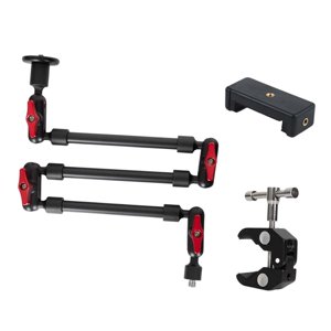 Magideal - Soportes De Brazo Flexible Abrazadera Brazo Articulado Con Montaje De Rosca De Pulgada /8 De Pulgada Brazos Mágicos De Para , 3 Secciones Para Teléfono