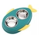 thumbnail image 1 of Plato Doble De Mascotas De Acero Inoxidable, 1 of 3