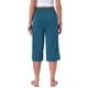 thumbnail image 3 of INSPIRE CHIC Pantalones Cortos de Pijama de Mujer de Cintura Alta Viscosa Cómodos Suaves a la Rodilla con Bolsillos X-grande Azul Lago, 3 of 6