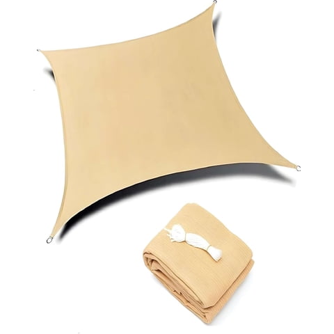 Toldo - De Lona 5X5M Vela Cuadrada Para Sombra Parasol De Alta Cobertura