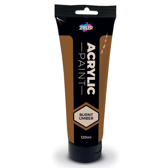 Pintura Acrílica Zieler 120 ml Marrón Quemado