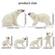 thumbnail image 4 of Figura de juguete Toymany de la familia de osos polares, 6 unidades, para niños mayores de 3 años, 4 of 8