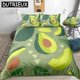 thumbnail image 1 of Avocado Bedding Set Fruits Duvet Cover SetAvocado Bedclothes Boys Girls Home Textile Green Bed Set Microfiber Bed Linen, 1 of 5