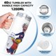 thumbnail image 5 of Sid, el Niño Científico Vaso aislado de acero inoxidable con asa, diseño temático, regalo para familia, amigos y fans; incluye pajita y encaja en el portavasos estándar, 40 oz, 5 of 6