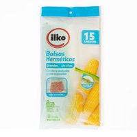 Ilko - Bolsa Herm. Grande C/ Base Slider 15Un 27X28Cm