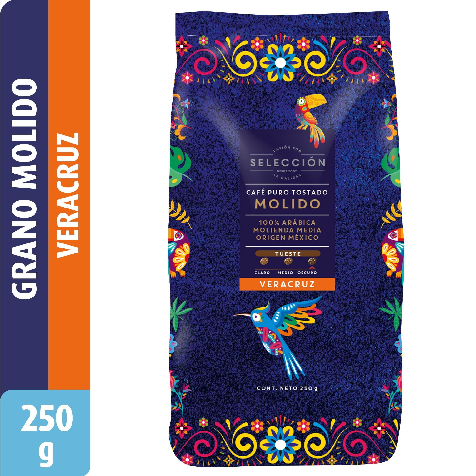 Café Grano Molido Veracruz Bolsa 250 g Selección