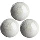 thumbnail image 4 of Las Bolas De La Esfera De Mosaico Fijaron Bolas Para El Hogar Para La Mesa De Café Decoración Sala De Estar Plateado Blanco 3 Unids, 4 of 5