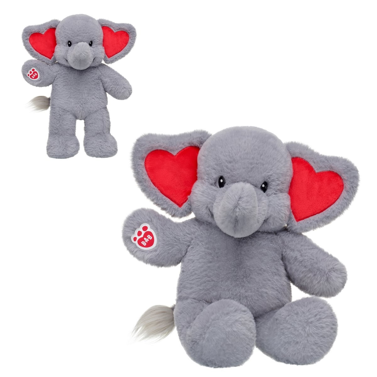 Build A Bear - Peluche Elefante Corazón Rojo Build-A-Bear