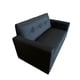 thumbnail image 2 of Sofa 2 Cuerpos Tela Gris oscuro, 2 of 4