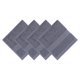 thumbnail image 1 of REGALWOVEN Toallas de Algodón Sólidas, 13" x 13" Suaves Absorbentes Reutilizables para el Rostro para Baño, Gimnasio, Spa, Invitados Gris 4pk, 1 of 5