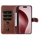 thumbnail image 5 of Funda con Cremallera para iPhone 16 Pro, Carcasa Cartera de Cuero PU con Soporte y Tarjetero, 5 of 6