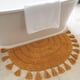 thumbnail image 1 of Alfombra De Baño Bohemio Semicircular 100% Algodón Con Borlas, 1 of 9