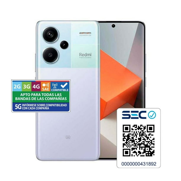 Xiaomi Redmi Note 13 PRO+ 5G 12GB+512GB Morado | Lider