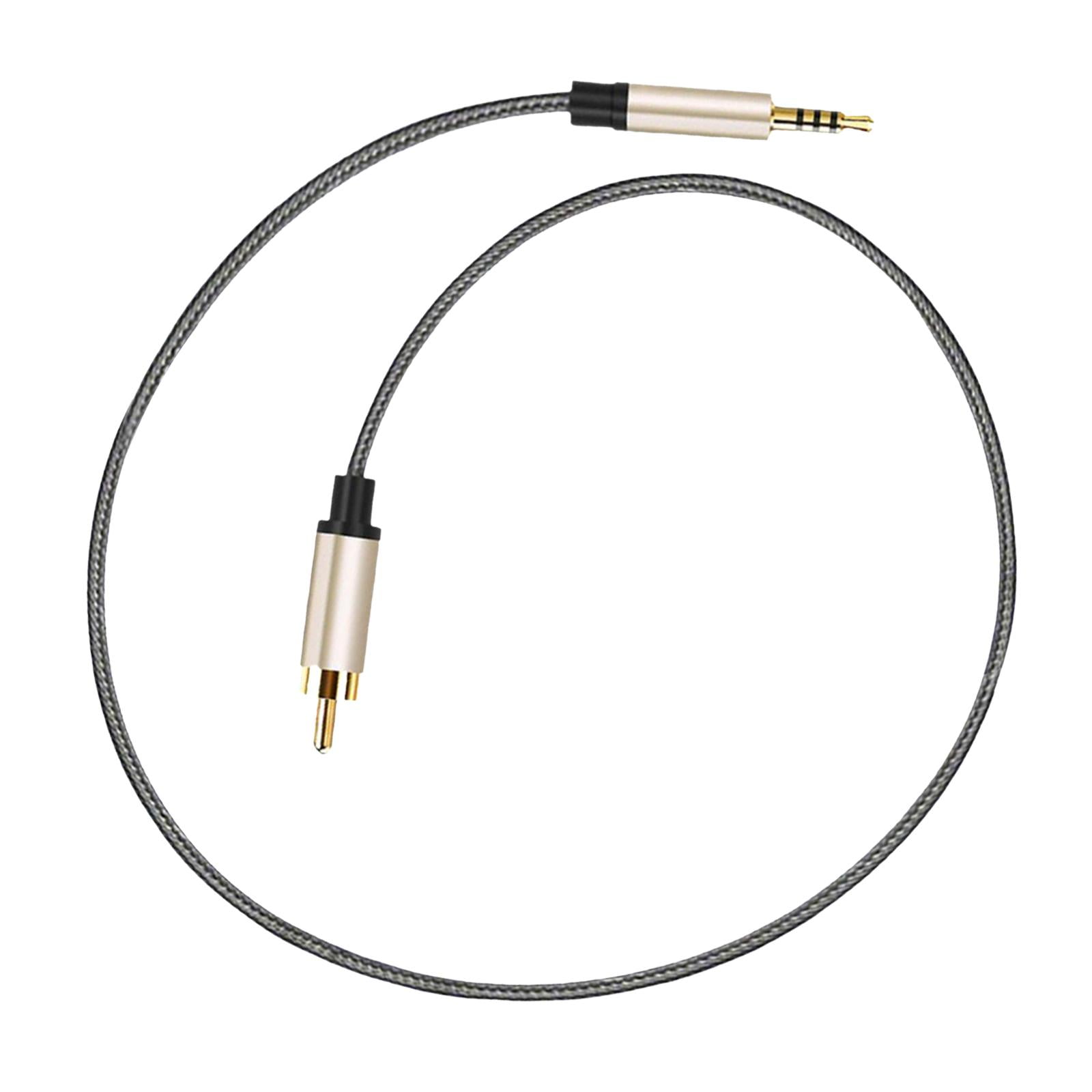 Magideal - Cable De Audio De 3 5 Mm A Rca Adaptador De Transmisión De Señal Estable Con Carcasa De Aleación De Zinc Para Cine En Casa Amplificadores Tab 3m