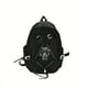 thumbnail image 3 of Drawstring Design Schoolbag For Students, Y2K Large Capacity Travel Backpack, Aesthetic Star Embroidery Rucksack, 3 of 5