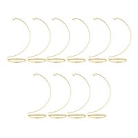 Ioensy - 10 Piezas Soporte De Exhibición De Ornamento Soporte Multiusos Para Terrarios De Plantas Colgador Dorado