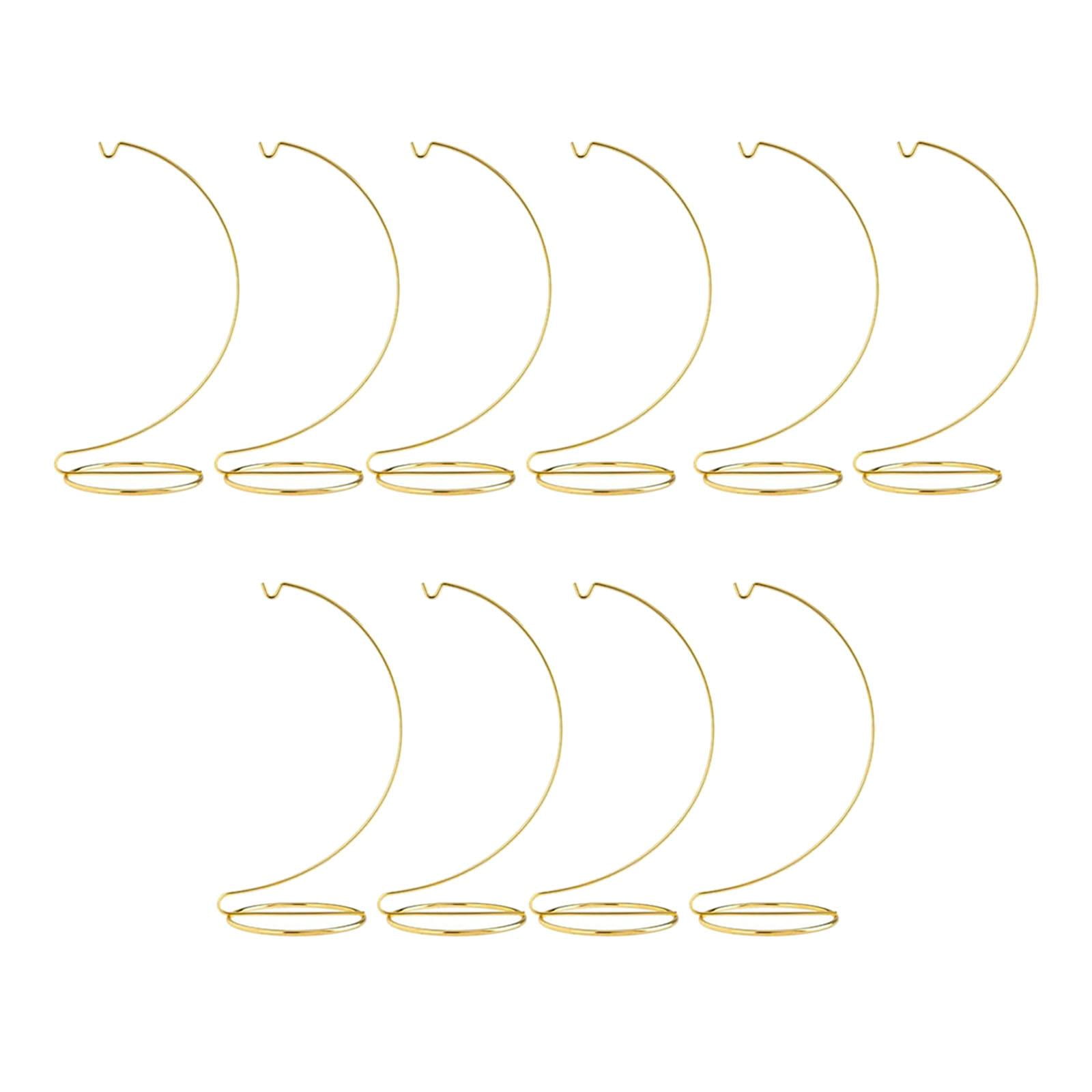 Ioensy - 10 Piezas Soporte De Exhibición De Ornamento Soporte Multiusos Para Terrarios De Plantas Colgador Dorado