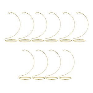 Ioensy - 10 Piezas Soporte De Exhibición De Ornamento Soporte Multiusos Para Terrarios De Plantas Colgador Dorado