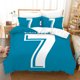 thumbnail image 1 of v504 Bed Sheets CR Pillow Cases King Size Bedding Set Bedroom Single Double Bed King Size Duvet Cover Quilt Cover With Zipper Closure Ronaldo 3-Piece Bedding Set (1 Duvet Cover + 2 Pillow Shams) Bed S, 1 of 5
