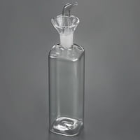 Xusx111 - Botella De Aceite De Vidrio Dispenser De Aceite De Oliva Botella De Vidrio Dispenser De Medición De Vinagre De Aceite De Cocina Con Bocina Para Cocina Y Barbacoa (500 Ml / 17 Oz)