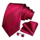 thumbnail image 4 of Corbatas Seda Hombres, Paño Y Colleras. Modelos De Un Tono rojo Talla Única, 4 of 6