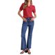thumbnail image 2 of INSPIRE CHIC Blusa de Mujer para Regreso a Clases Cuello Peter Pan Manga Corta Abullonada Camisa Retro L Roja, 2 of 6